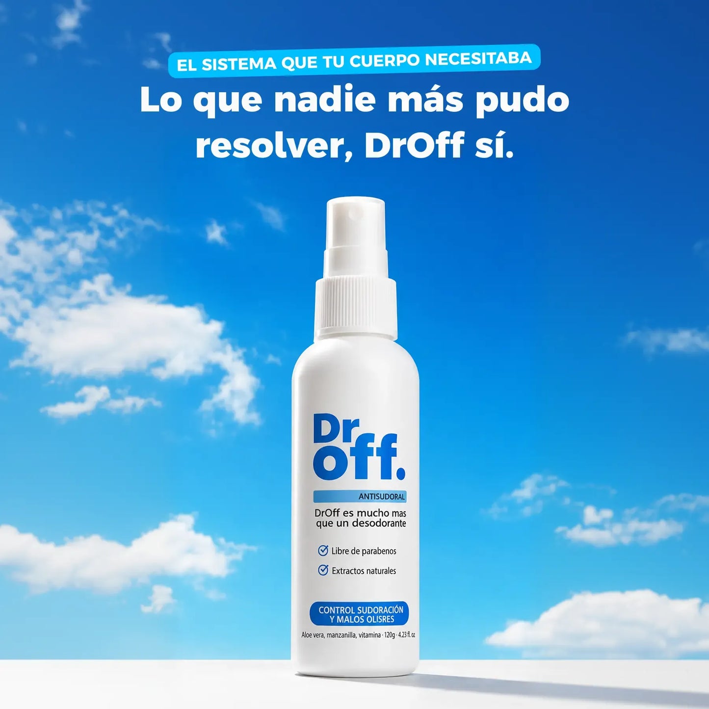 DrOFF Tratamiento médico contra el sudor